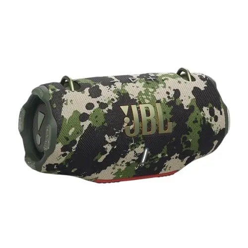 JBL Xtreme 4 Bluetooth Musikbox in Camouflage – Wasserdicht, staubfest, 24h Akku mit Powerbank und Bass-Boost