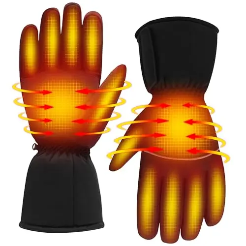 Svpro Beheizbare Handschuhe mit Touchscreen-Funktion - Wiederaufladbare Winterhandschuhe mit 3 Temperaturstufen