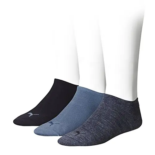 PUMA Unisex Sneaker Socken Plain 3p, Denim Blue, 43-46 EU