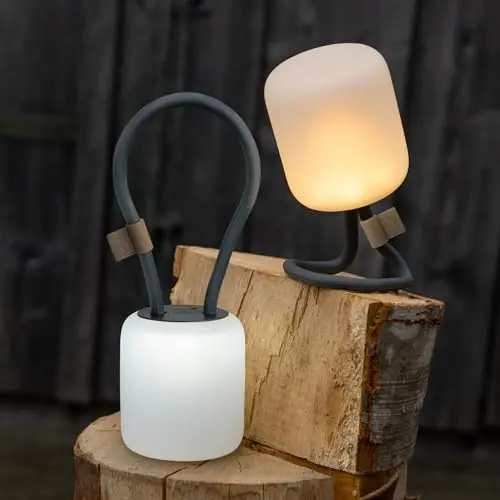 Campo Libre.® LENI I Flexible Campinglampe - Wiederaufladbar & Dimmbare Outdoorleuchte in Grau