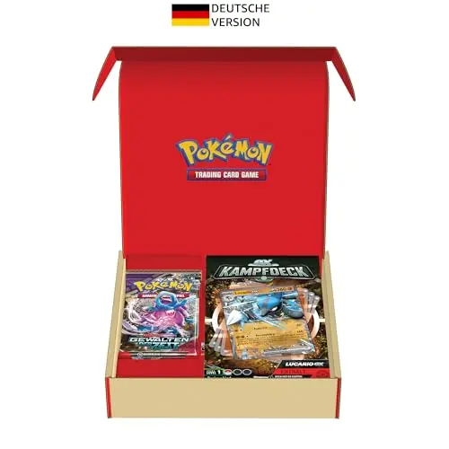 Pokémon Kampfdeck Lucario-ex mit 2 Boosterpacks - Spielbereit mit 60 Karten