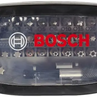 Bosch 32tlg. Schrauberbit Set Extra Hart mit Zubehör für Bohrschrauber und Schraubendreher