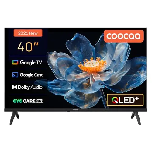 coocaa 40 Zoll QLED FHD Smart TV mit Google TV, HDR 10 und Dolby Audio