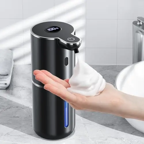 Elektrischer Seifenspender 380ml, berührungslos, wasserdicht, USB wiederaufladbar, Wandmontage, für Bad und Küche