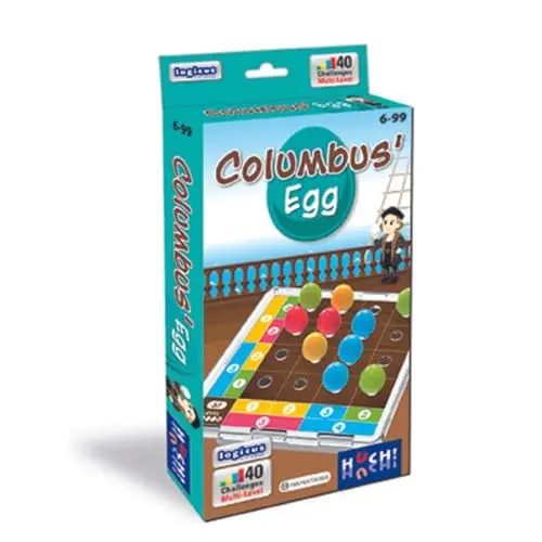 Columbus Egg, Logikspiel für Kinder ab 6 Jahren, kniffliges Rätselspiel für 1 Spieler
