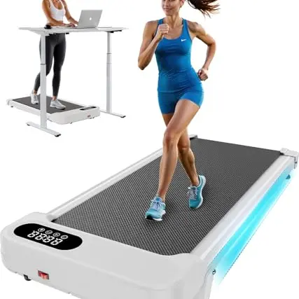 HUANUO Walking Pad - Laufband für Zuhause, 150 kg Tragkraft, tragbar mit Fernbedienung & LED-Anzeige