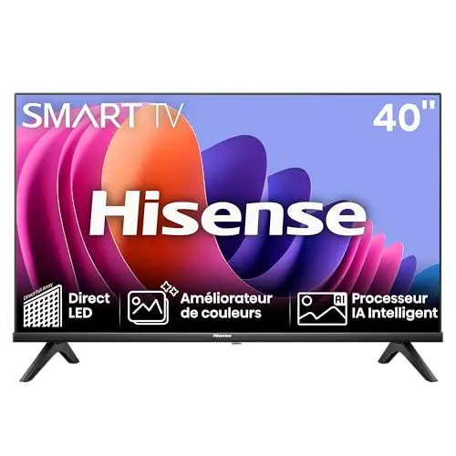 Hisense 40 Zoll Smart TV 40A4N – Full HD, 60 Hz, Dolby Audio, VIDAA OS mit YouTube & Netflix