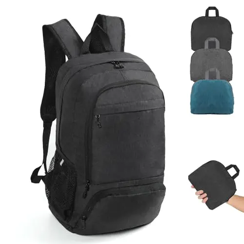TANTOMI Ultraleichter Faltbarer Wanderrucksack - Packable Tagesrucksack für Damen und Herren
