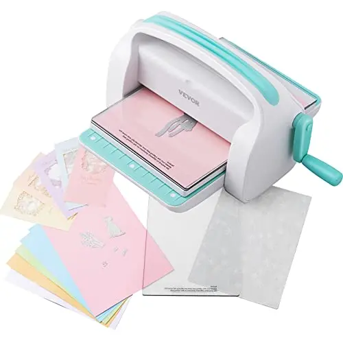 VEVOR Stanz- und Prägemaschine für Scrapbooking - Manuelles DIY Set für Karten und Einladungen