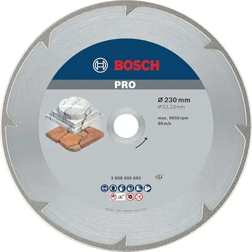 Bosch PRO Marble Diamanttrennscheibe 230 mm für Winkelschleifer