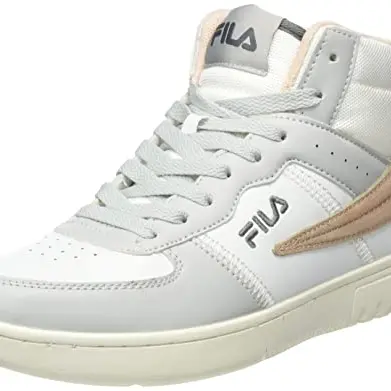 FILA Damen Noclaf Mid Sneaker, Weiß-Vanilla, Größe 36
