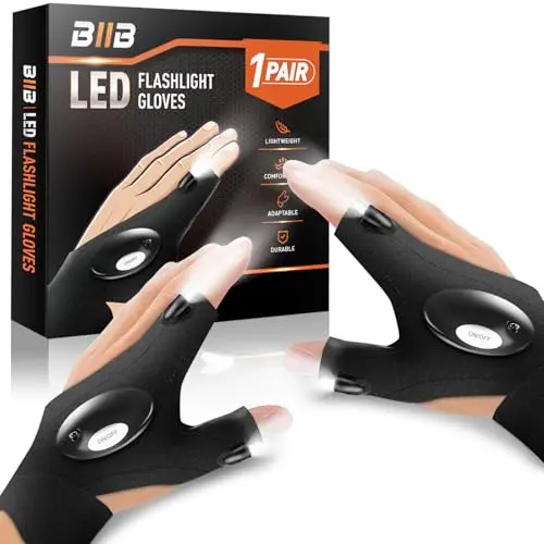 BIIB Vatertagsgeschenk für Papa, Handschuhe mit Licht - Geschenke für Männer, Geburtstagsgeschenk