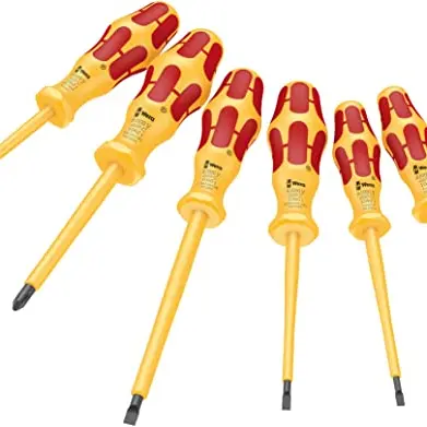 Wera Schraubendrehersatz Kraftform VDE, 6-teilig, Gelb/Rot