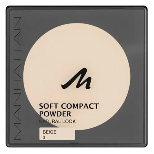 Manhattan Soft Compact Powder 3 - Beige, 3er Pack