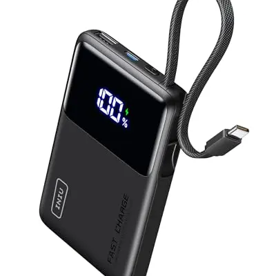 INIU Power Bank 10000mAh, Ultra-dünn 45W Schnelllade-Powerbank mit USB-C, klein, flugtauglich und kompatibel mit iPhone, Samsung, Xiaomi, iPad