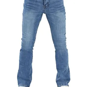 riverso Herren Jeans Bootcut RIVFalko Denim Blau 32W / 34L