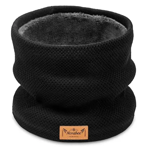 Novabee Schlauchschal für Herren, warmer Loop Winterschal, winddicht und ideal für Outdoor-Aktivitäten