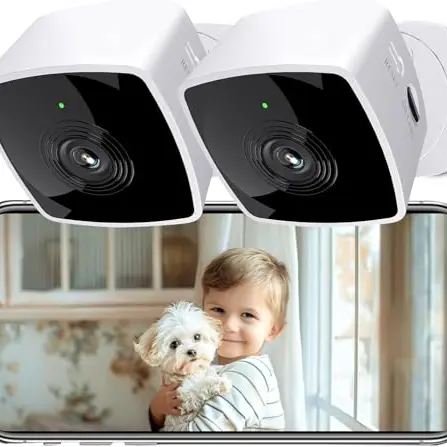 blurams 2K Wi-Fi Innenkamera mit Bewegungserkennung, kompatibel mit Alexa