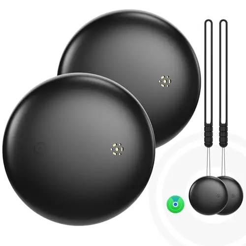 Air Smart Tracker Tag 2 Pack - Objektfinder für Schlüssel und Taschen, Kompatibel mit iOS 14.5+, Austauschbarer Akku