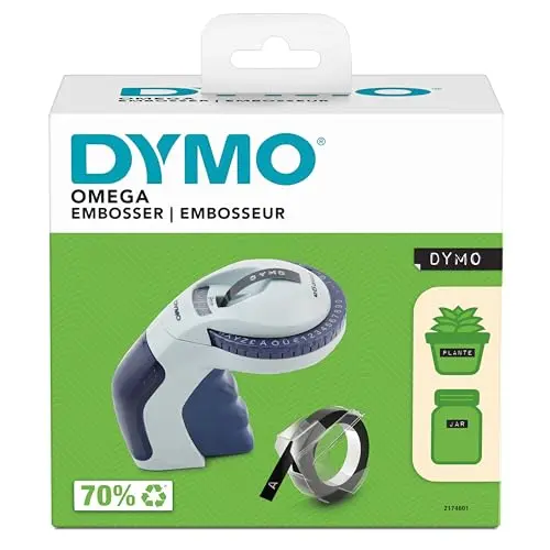 DYMO Omega Prägegerät – kompaktes Beschriftungsgerät für Zuhause und Bastelprojekte