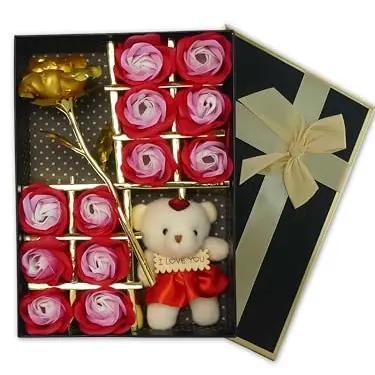 DAMAS DESIGN Geschenkset für Frauen - Romantisches Geschenk für besondere Anlässe in Rot