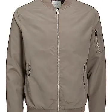 JACK & JONES Herren JJERUSH Bomberjacke, Farbe: Falcon, Größe: XXL