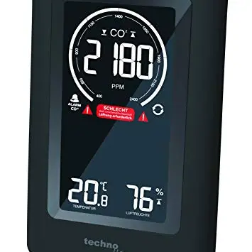 Technoline CO2-Messgerät WL1030 mit Anzeige & Lüftungsempfehlungen