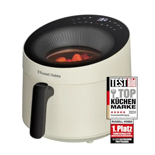 Russell Hobbs Heißluftfritteuse 5L mit Sichtfenster, 10 Programme, SatisFry Panoramic 27421-56
