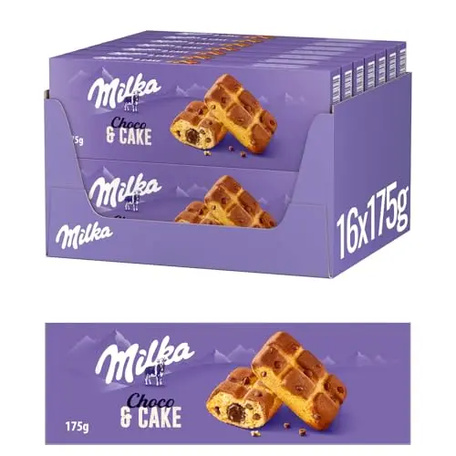 Milka Cake & Choc – Mini-Kuchen mit Alpenmilch-Schokolade und flüssigem Kern – 16 x 175g