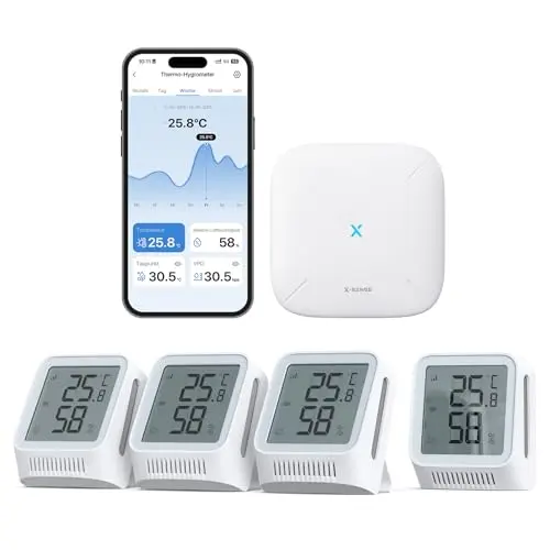 X-Sense WLAN Hygrometer Thermometer mit LCD-Display