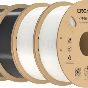 Creality Hyper PETG Filament Bundle 1,75mm 4kg - Kompatibel mit den meisten 3D-Druckern, Schwarz & Weiß