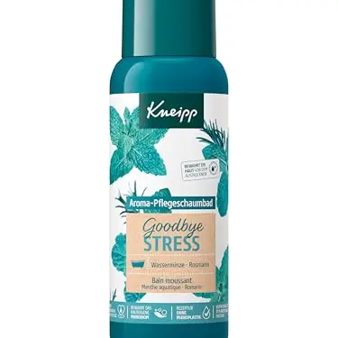 Kneipp Aroma-Pflegeschaumbad Goodbye Stress - Erfrischender Badezusatz mit Rosmarin & Wasserminze - 400ml