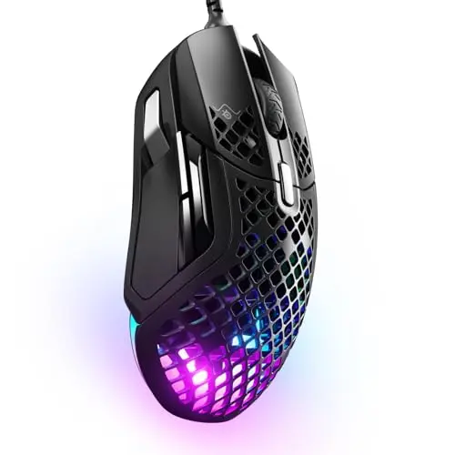 SteelSeries Aerox 5 - RGB Gaming-Maus - Federleicht und wasserabweisend - 18.000 DPI