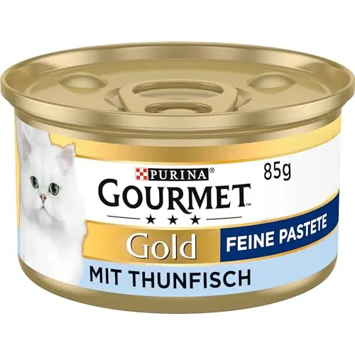 Gourmet Gold Feine Pastete Katzenfutter mit Thunfisch, 12er Pack