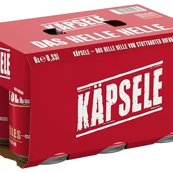 Stuttgarter Käpsele helles Bier 6er Pack 0,33 L Dosen