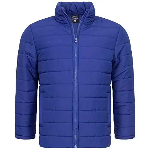 MONT EMILIAN Tignes Herren Jacke, gestepptes Obermaterial, gefütterter Stehkragen, in Blau, Größen S bis XXXL