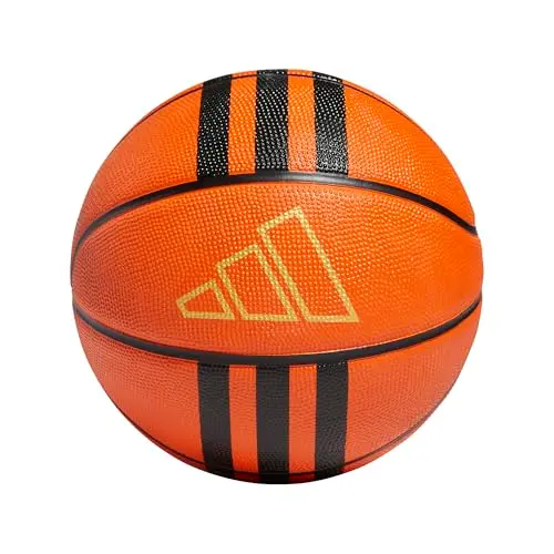 adidas Unisex 3-Stripes Basketball Recreation Ball, 7 Zoll, Schwarz-Gold