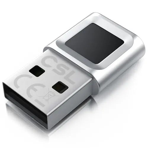 CSL USB Fingerabdrucksensor für PC - Fingerprint Key - Kompatibel mit Windows 11 - Plug & Play