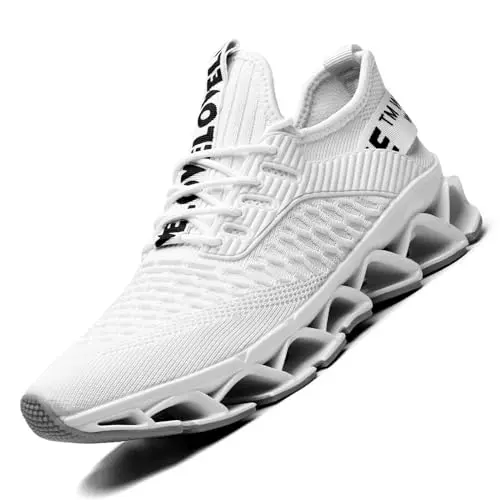 Wrezatro Herren Laufschuhe - Atmungsaktive Sneaker für Wandern und Sport