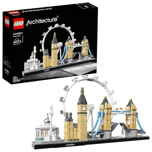 LEGO 21034 Architecture London Skyline Bausatz – London Eye, Big Ben, Tower Bridge, Deko-Set für Sammler