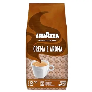 Lavazza Crema e Aroma Kaffeebohnen, Ideal für Espresso, Schokoladige Aromen, Vollmundiger Geschmack, 1 kg