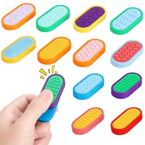 12 Stück Magnetische Fidget Toys für Autismus & ADHS, Stressabbau, Konzentration, Anti-Stress Spielzeug für Erwachsene und Kinder