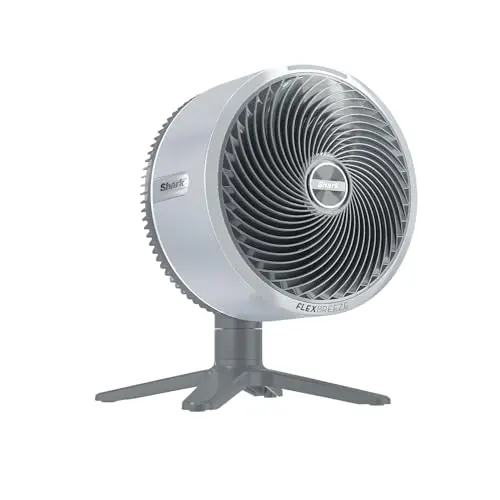 Shark FlexBreeze TableMate Akku-Ventilator, leise & langlebig, 5 Geschwindigkeiten, Oszillation, Fernbedienung