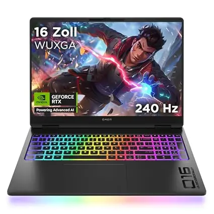 HP Omen MAX 16 - 16" Laptop mit Intel Core i9, 64GB RAM, 2TB SSD, Windows 11 Home