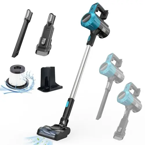 Kabelloser Staubsauger für Bosch PBA 18V – 375W mit 6 Aufsätzen, ideal für Rasenpflege und Terrassenreinigung