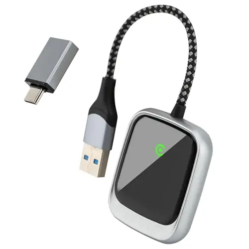 WODHMIEY Wireless Auto-Adapter für Android Auto und Carplay, 2-in-1, Plug & Play, stabil, passend für über 800 Fahrzeuge