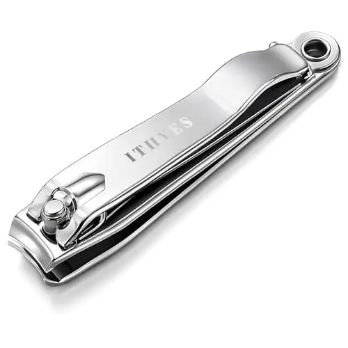 Ithyes Nagelknipser für Finger- und Fußnägel, Silber