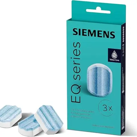 Siemens Entkalkungstabletten TZ80002A, 3 Stück – schützt Kaffee- und Einbauvollautomaten vor Kalk und Korrosion