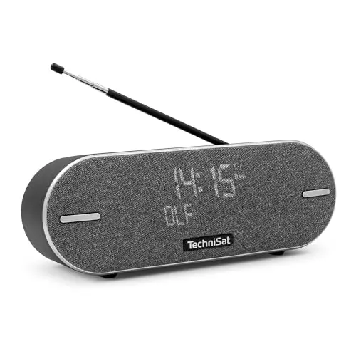 TechniSat DIGITRADIO BT 2 - Tragbarer Bluetooth-Lautsprecher mit DAB+ und Akku in Anthrazit