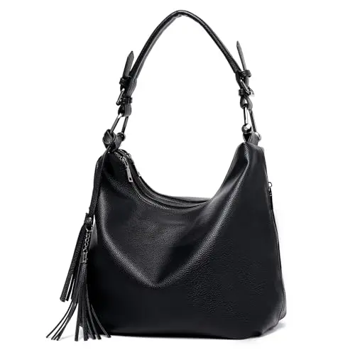 TANTOMI Handtasche Damen, elegante Umhängetasche mit verstellbarem Schulterriemen